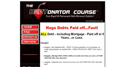 Desktop Screenshot of debtonatorcourse.com